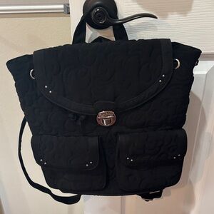 Vera Bradley Black Quilted Backpack